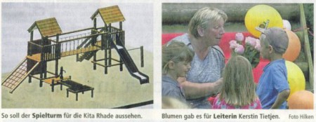 Neuer Kletterturm für die „Rasselbande“ - ZZ 03.08.2016